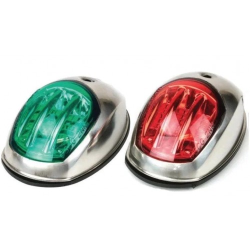 SEYİR FENERİ 12 V KROM 316 İSKELE+SANCAK TAKIM LED