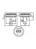 MARİN DİJİTAL YUVARLAK VOLTMETRE 6-32 VOLT
