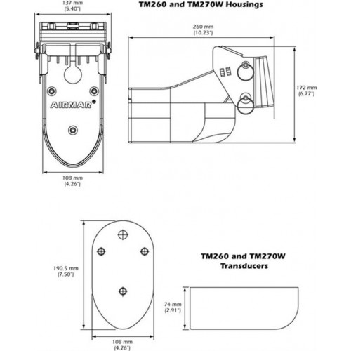 Airmar TM265 LM Chirp Ayna 1Kw
