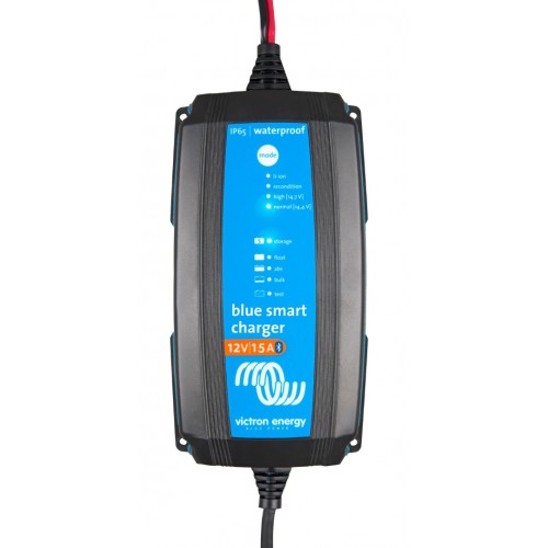 Victron 12V 15A Akü Şarj Cihazı. (Blue Smart IP65 Charger 12/15 + DC connector Victron 12V 15A Akü Şarj Cihazı. (Blue Smart IP65 Charger 12/15 + DC connector
