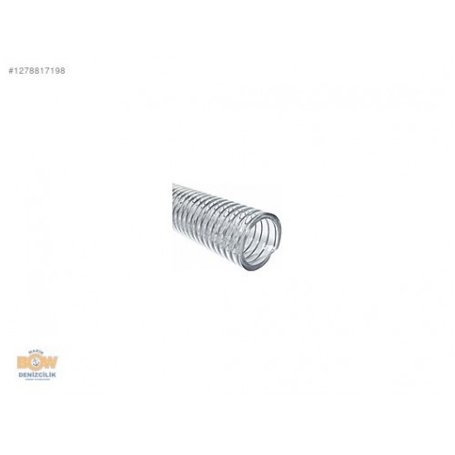 ŞEFFAF ÇELİK TELLİ HORTUM 19MM ŞEFFAF ÇELİK TELLİ HORTUM 19MM